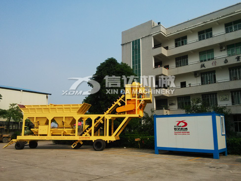 信達機械 YHZD35 移動式混凝土攪拌站